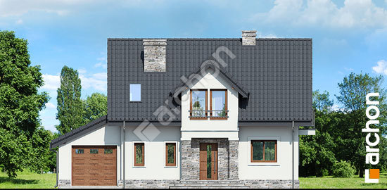 Передний фасад Дом в резедах вер. 3