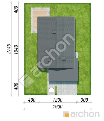 Проект дома ARCHON+ Дом в ренклодах 21 (Г2) Ситуація