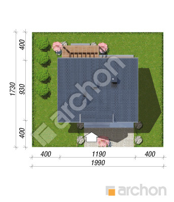 Проєкт будинку ARCHON+ Будинок в люцерні 12 Ситуація