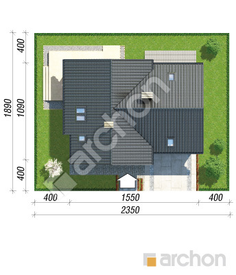 Проєкт будинку ARCHON+ Будинок в алоізіях (Г2) Ситуація
