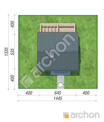 Проект дома ARCHON+ Летний домик в крокусах 5 Ситуація
