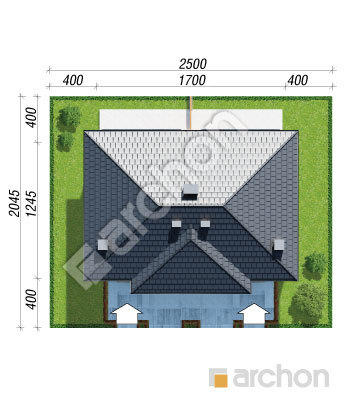 Проєкт будинку ARCHON+ Вілла Юлія 4 Ситуація