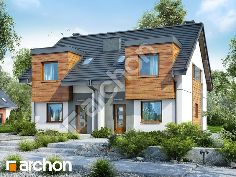 Проект дома ARCHON+ Дом под гинко 10 (Р2) Вид 1