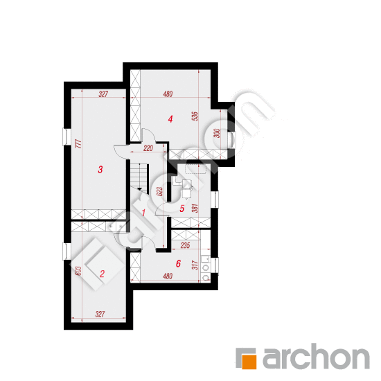 Проект дома ARCHON+ Дом во флоксах 3 (П) План підвалу