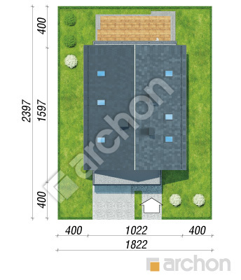 Проект дома ARCHON+ Дом во флоксах 3 (П) Ситуація