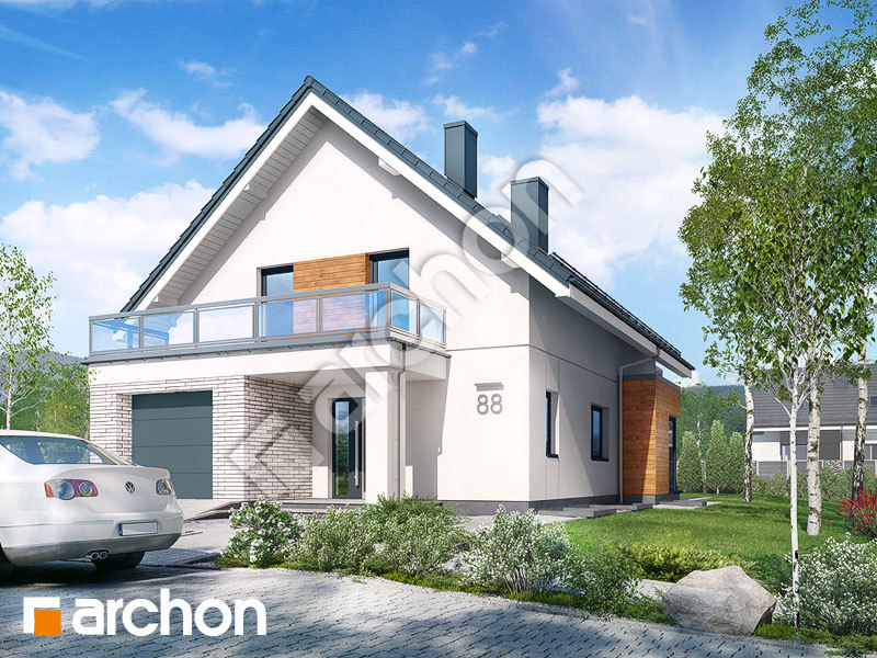 Проект будинку ARCHON+ Будинок у флоксах 2 (П) Вид 1