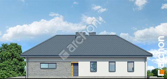 Боковой фасад Дом в снежниках (Г2Р2)