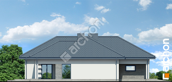 Боковой фасад Дом в снежниках (Г2Р2)