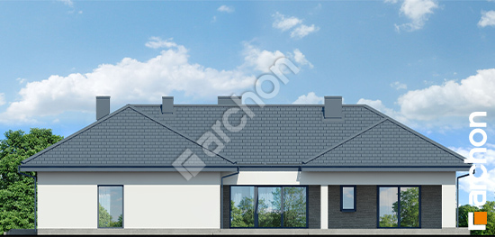 Дворовой фасад Дом в снежниках (Г2Р2)