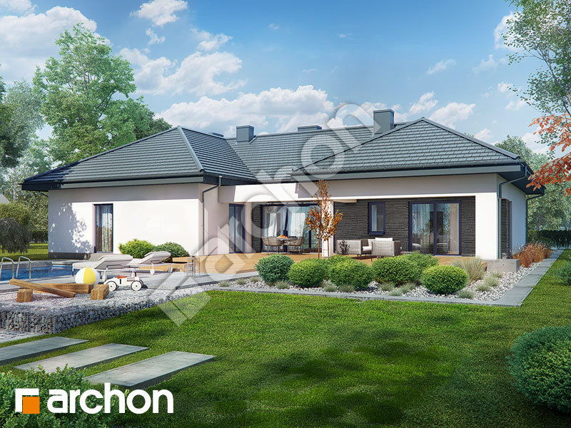 Проект будинку ARCHON+ Будинок в сніжниках (Г2Р2) Вид 1