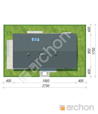 Проєкт будинку ARCHON+ Будинок в магоніях Ситуація