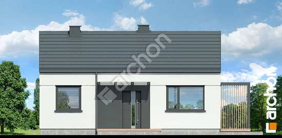 Передний фасад Дом в ирисе 4 (Н)