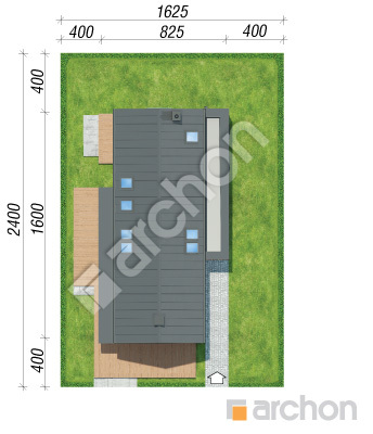 Проект дома ARCHON+ Дом под опунциями 2 (Е) Ситуація