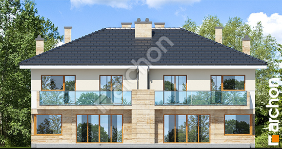 Дворовой фасад Вилла Юлия 4 (Р2) вер.2