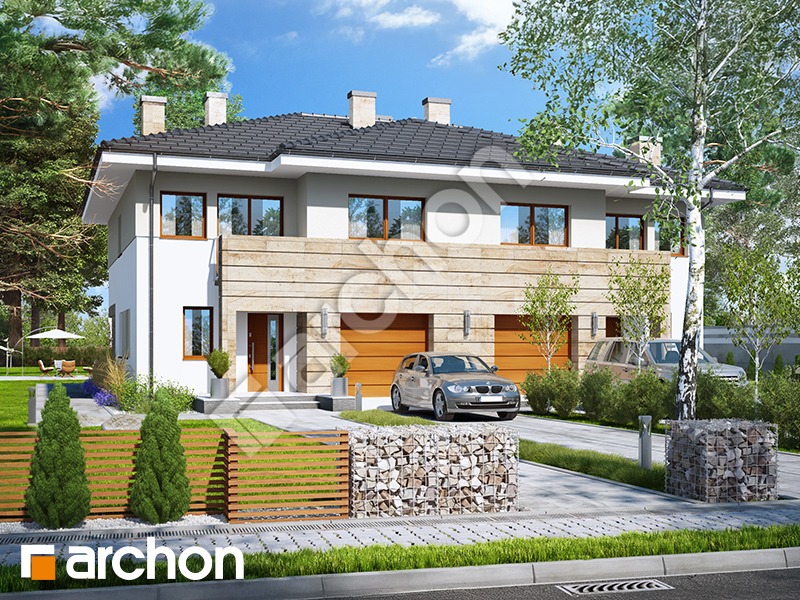 Проект дома ARCHON+ Вилла Юлия 4 (Р2) вер.2 Вид 1