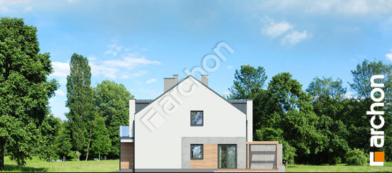 Боковой фасад Дом в клематисах 25 (Р2Б)