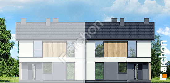 Передний фасад Дом в эверниях 4 (БА)