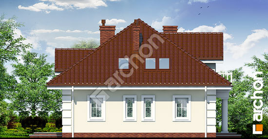 Бочний фасад Будинок в ехінацеях вер.2