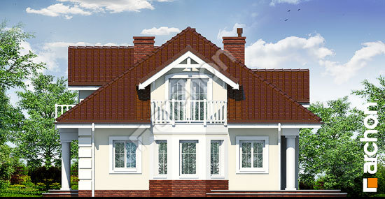 Боковой фасад Дом в эхинацеях вер.2