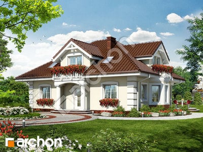 Проєкт будинку ARCHON+ Будинок в ехінацеях вер.2 