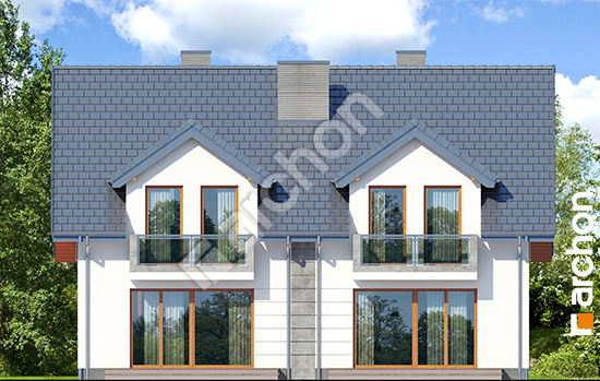 Дворовой фасад Дом под гинко 7 (ГР2) вер.2