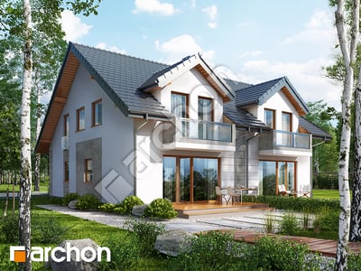 Проєкт будинку ARCHON+ Будинок під гінко 7 (ГР2) вер.2 Вид 2