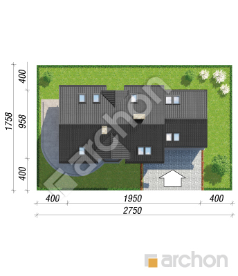 Проект дома ARCHON+ Дом в майоране 2 (Г2) Ситуація
