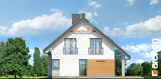 Боковой фасад Дом в малиновках (Г2П)