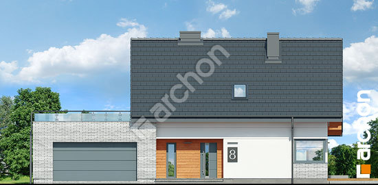 Передний фасад Дом в малиновках (Г2П)