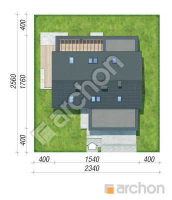 Проект дома ARCHON+ Дом в подснежниках 15 (Г2) Ситуація