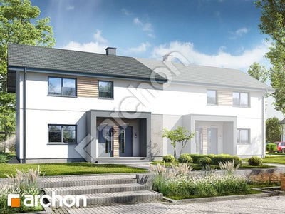 Проект дома ARCHON+ Дом в пилеях (Р2БЕ) вер.2 