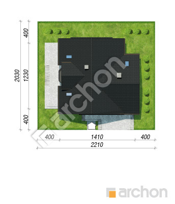 Проєкт будинку ARCHON+ Будинок в діброві 2 (Г2) вер. 2 Ситуація