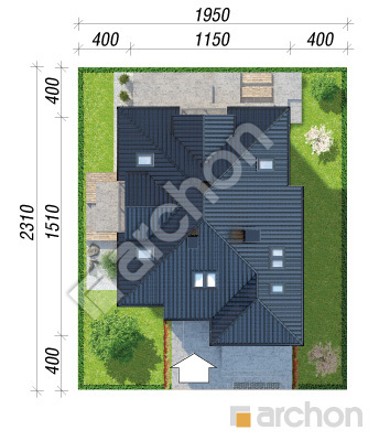Проєкт будинку ARCHON+ Будинок в сансев'єріях Ситуація
