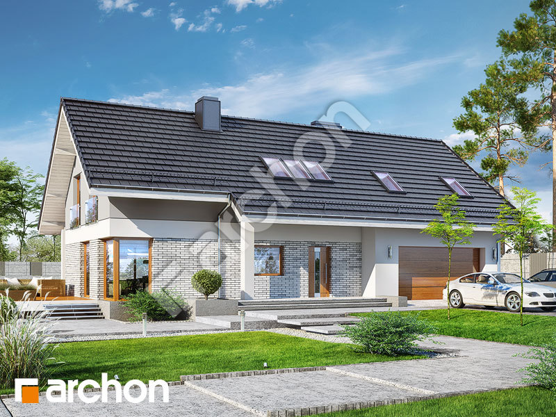 Проект будинку ARCHON+ Будинок у вістерії 5 (Г2) Вид 1