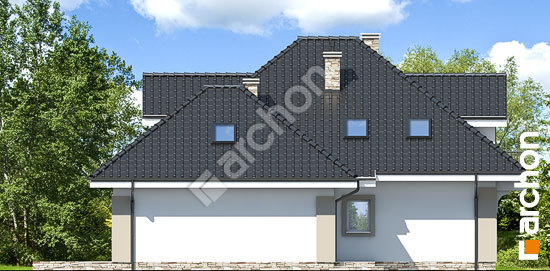 Боковой фасад Дом в дуброве (Г2) вер.2