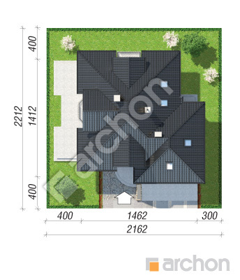 Проект дома ARCHON+ Дом в дуброве (Г2) вер.2 Ситуація