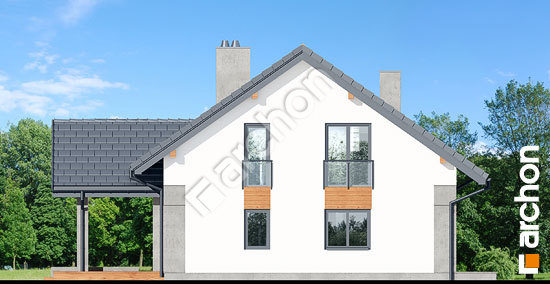 Боковой фасад Дом в аурорах 7