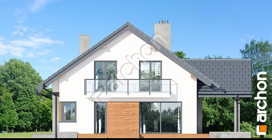 Боковой фасад Дом в аурорах 7