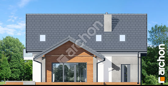 Дворовой фасад Дом в аурорах 7