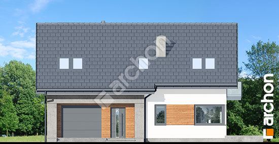 Передній фасад Будинок в аурорах 7