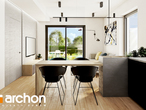 Проект дома ARCHON+ Дом в фиалках 7 (Р2Б) визуализация кухни 1 вид 3