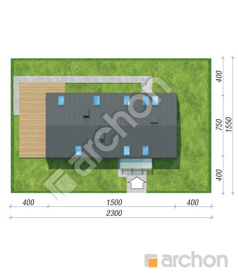 Проект дома ARCHON+ Дом в таурине Ситуація