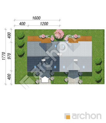 Проєкт будинку ARCHON+ Будинок в сріблянках 3 (Б) Ситуація