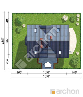 Проект дома ARCHON+ Дом в кориандре 2 вер.2 Ситуація