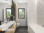 Проект будинку ARCHON+ Будинок в мекінтошах 18 візуалізація ванни (візуалізація 3 від 2)