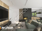 Проект дома ARCHON+ Дом в мекинтошах 18 дневная зона (визуализация 1 вид 4)