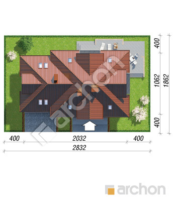 Проєкт будинку ARCHON+ Будинок в каллах 5 (Г2Н) Ситуація