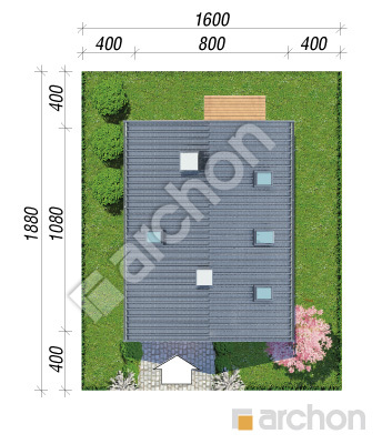 Проект дома ARCHON+ Дом под сикоморой 2 Ситуація