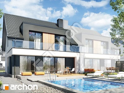 Проект дома ARCHON+ Дом в клематисах 29 (БА) 