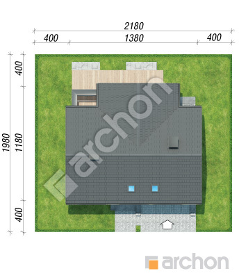 Проєкт будинку ARCHON+ Будинок під гледичіями (Г2) Ситуація